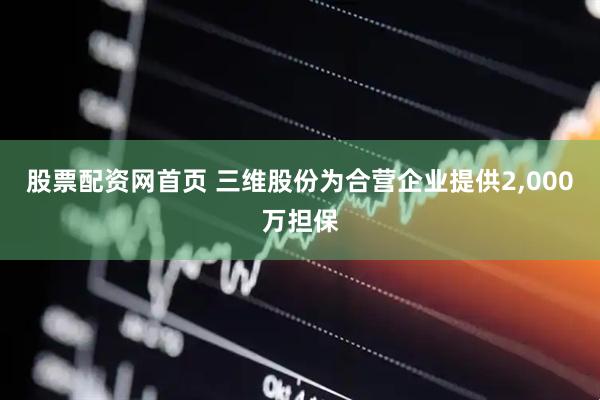 股票配资网首页 三维股份为合营企业提供2,000万担保